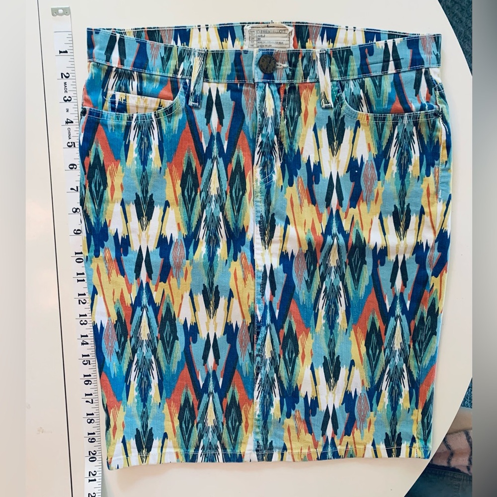 Current/Elliott Anthropologie Denim Pencil Skirt